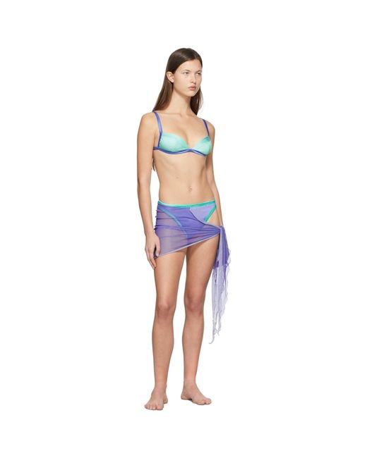 POSTER GIRL Blue Ssense Exclusive Sarandon Sarong