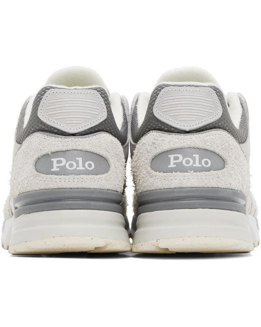 Polo Ralph Lauren Black Gray Trackster 200 Sneakers for men