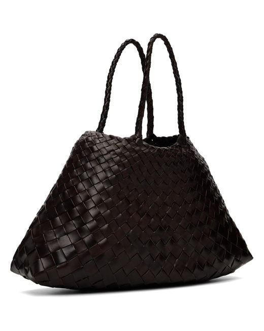 Dragon Diffusion Black Santa Croce Small Tote