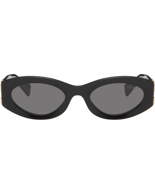 Miu Miu Gray Miu Glimpse Sunglasses