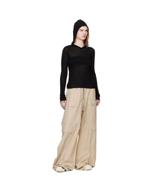 Rick Owens Black Temple Sneakers