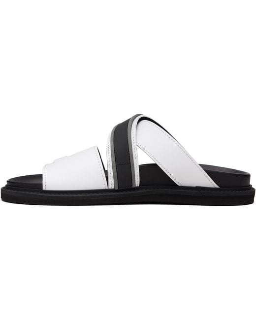 Moschino Black Sporty Sandals for men