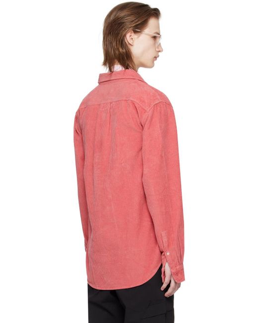 Paul Smith Pink Corduroy Shirt for Men | Lyst