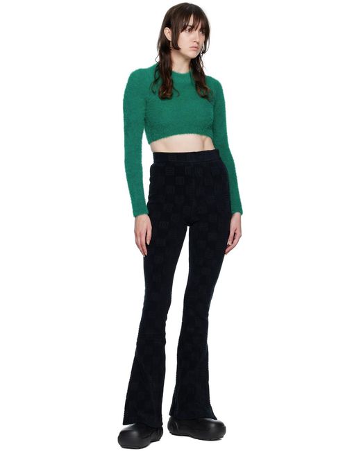 Col roulé vert à poils longs Ambush en coloris Green