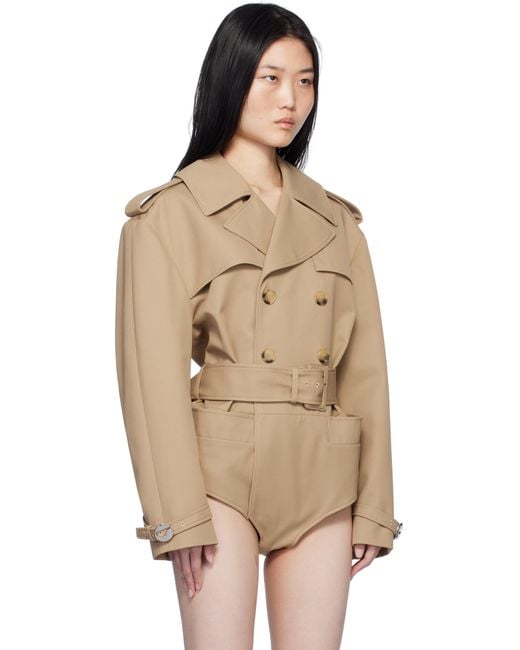 Coperni ベージュ Body トレンチコート Natural