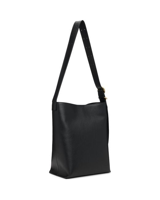 Jil Sander Black Cannolo Tote