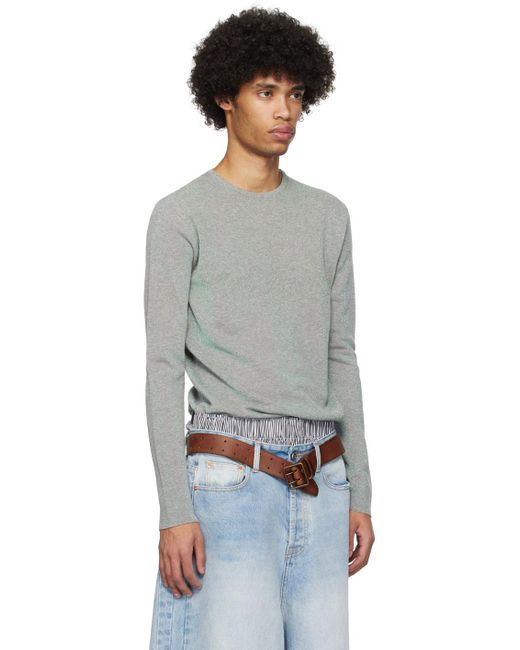 ERL Black Gray 'make Believe' Sweater for men