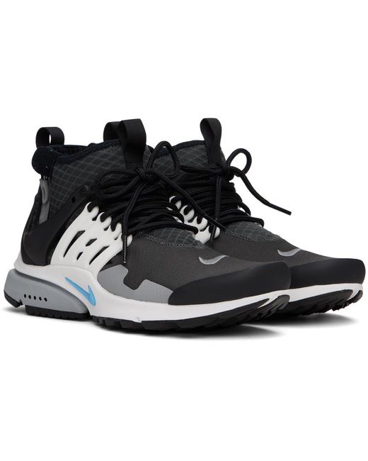 Nike Black Air Presto Mid Utility Sneakers for men