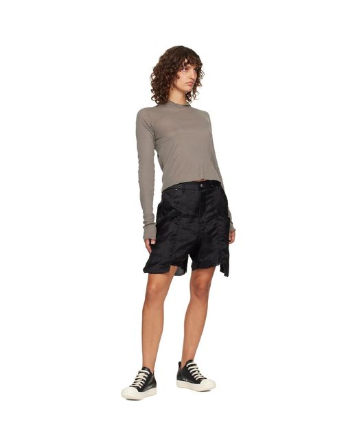 Rick Owens Black Temple Low Sneakers
