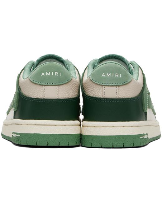 Baskets basses vert et à appliqués skel top Amiri pour homme en coloris Green