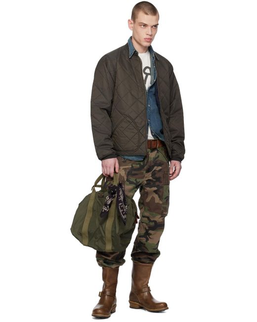 Pantalon cargo militaire brun et kaki RRL pour homme en coloris Multicolor