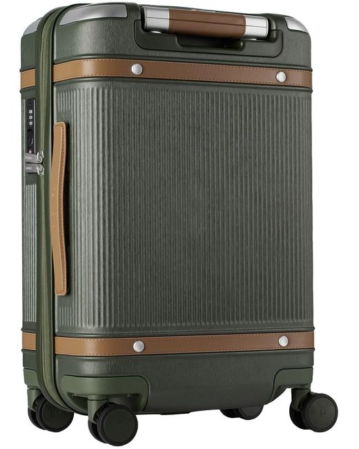 Paravel Gray Khaki Aviator Carry-On Suitcase for men