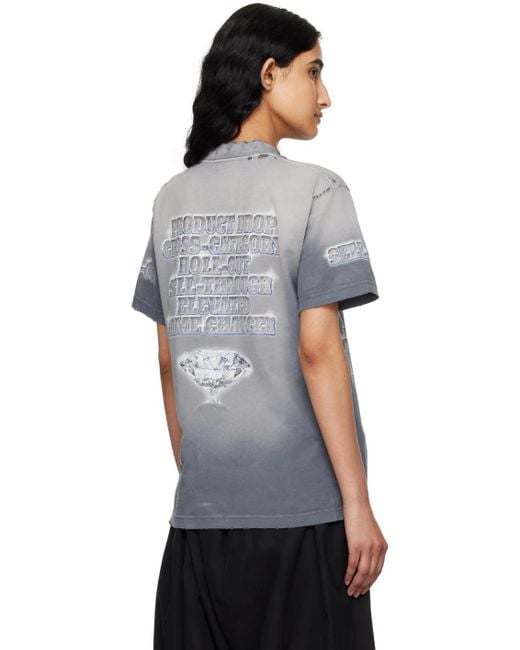 Balenciaga ブルー&グレー See Now Buy Now Tシャツ ブラック | Lyst