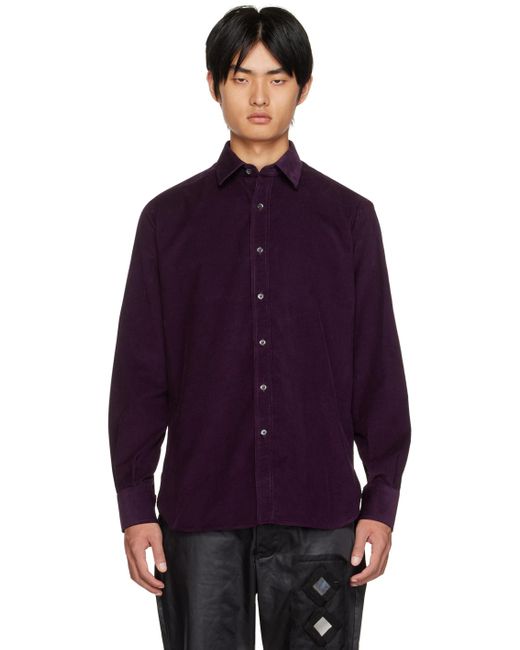 SEBLINE Purple Gusset Shirt for men