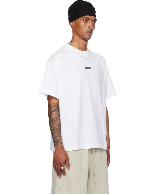 Fear Of God White Vintage Fit T-Shirt for men