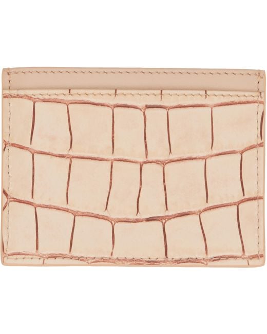 Vivienne Westwood ピンク フラット カードケース Natural