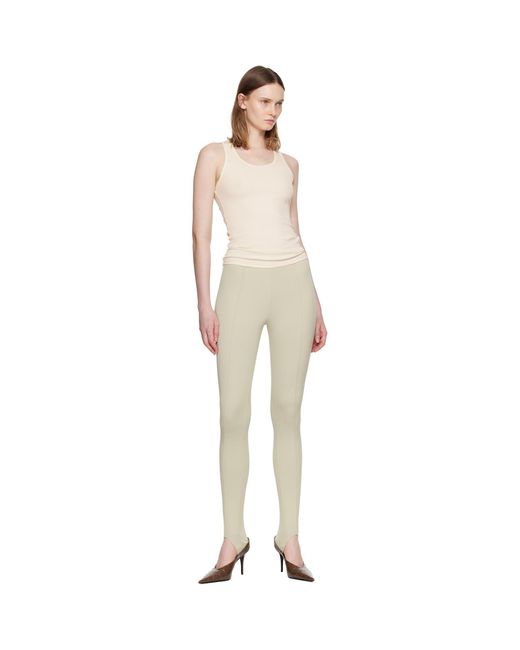 Wardrobe NYC Natural Opaque Stirrup Leggings