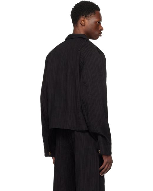 Tondolo Black Gilled Jacket for men