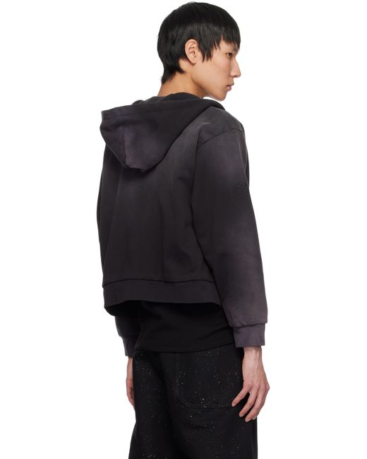 【1017 ALYX 9SM】Men's Garment Dye Reversible Zip-Up Hoodie 1017 ALYX 9SM Black Garment-Dyed Reversible Hoodie 1017 ALYX 9SM