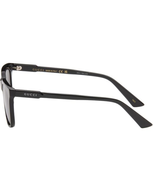 Gucci Gray Rectangular Sunglasses for men