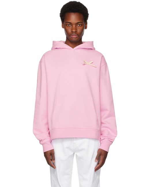 Pull à capuche 'le hoodie nœud' rose - le chouchou Jacquemus pour homme en coloris Pink