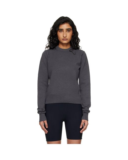 Skims Black 'Sweater Knits' Ribbed Long Sleeve Fitted Sweater