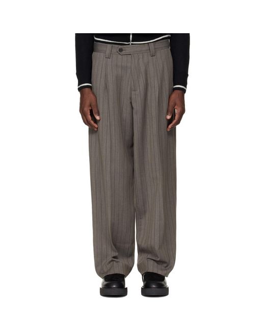 Enfants Riches Deprimes Black Carrot Leg Trousers for men