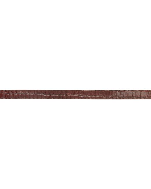 メンズ Drole de Monsieur ブラウン 'La Ceinture Croco' ベルト Black