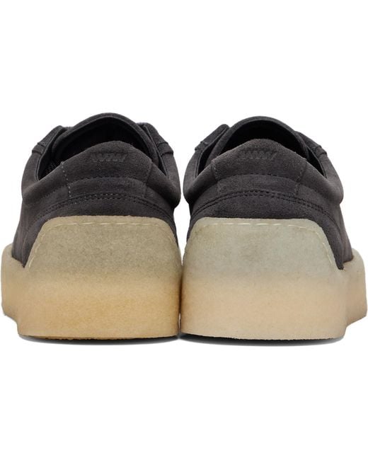 HUGO Black Rubber Outsole Suede Sneakers for men