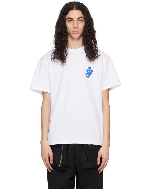J.W. Anderson White Anchor Patch T-shirt for men