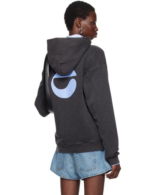 Coperni Black Washed Logo Hoodie