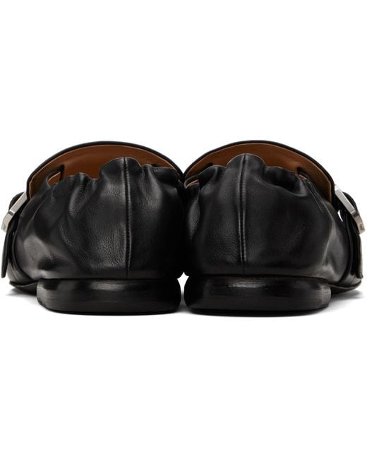 Marsèll Black Mandolo Leather Loafers for men