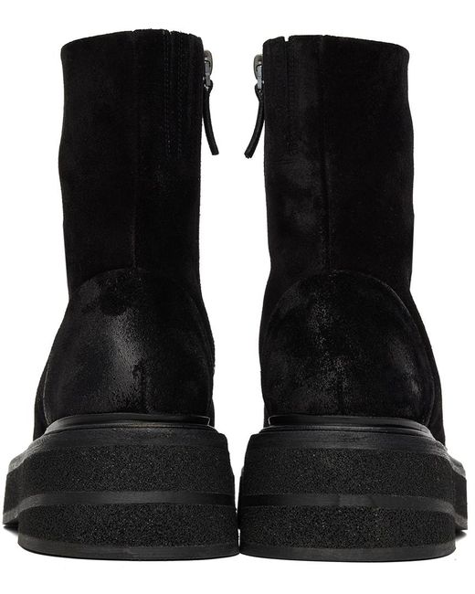 Marsèll Black Suede Zuccone Boots