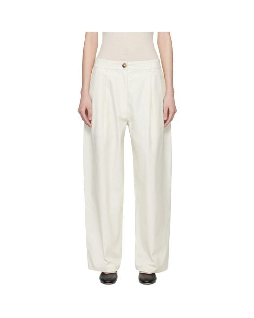 Cordera White Technical Tailored Trousers