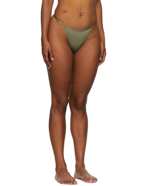 Anine Bing Green Pearl Thong