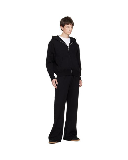 Les Tien Blue Heavyweight Zip Hoodie for men