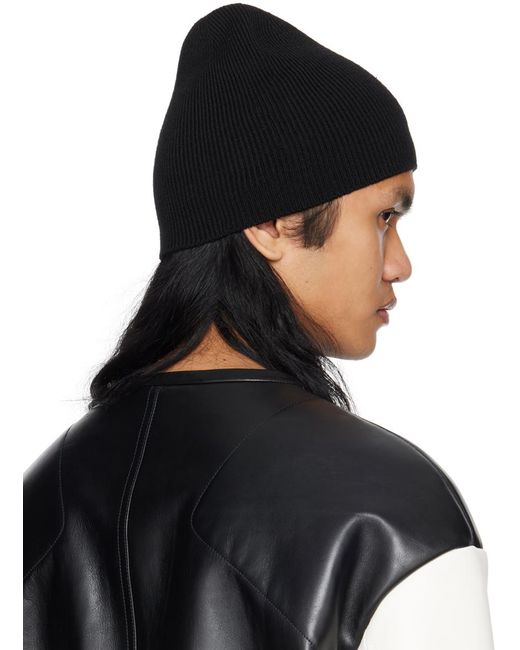 Bonnet noir en tricot Jil Sander pour homme en coloris Black