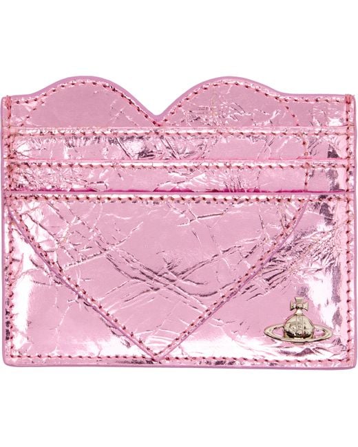 Vivienne Westwood Pink Heart Card Holder
