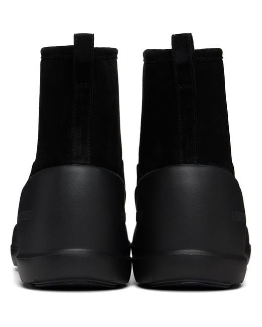 Moon Boot Black Mezzaluna Mid Boots for men