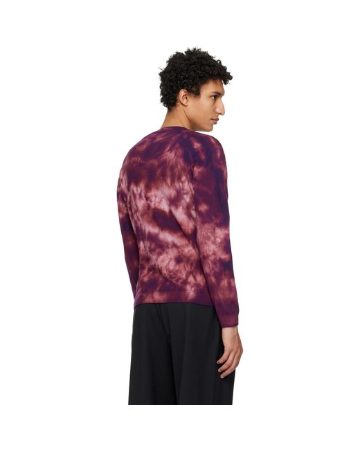 Kiko Kostadinov Red Hatha V-Neck Knit Sweater for men