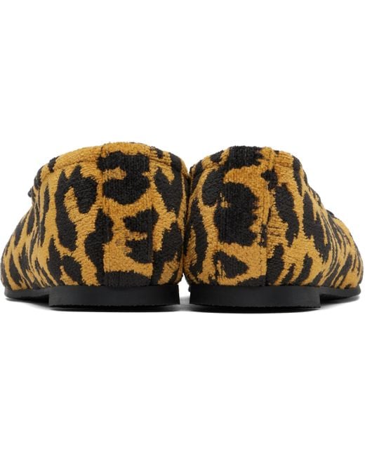 Stella McCartney Multicolor Tan Ryder Leopard Ballerina Flats
