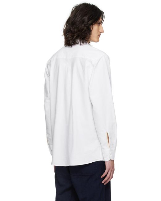Universal Works White Daybrook Shirt for men