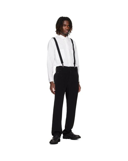 Yohji Yamamoto Blue Woolly Spin Tape 30Mm 2Way Suspenders for men