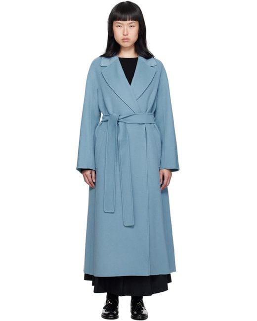 Max Mara Blue Eliot Coat for men