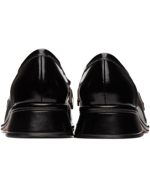 ShuShu/Tong Black Double Upper Loafers