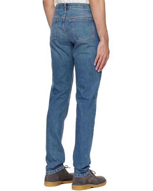 A.P.C. Blue . Indigo Petit New Standard Jeans for men