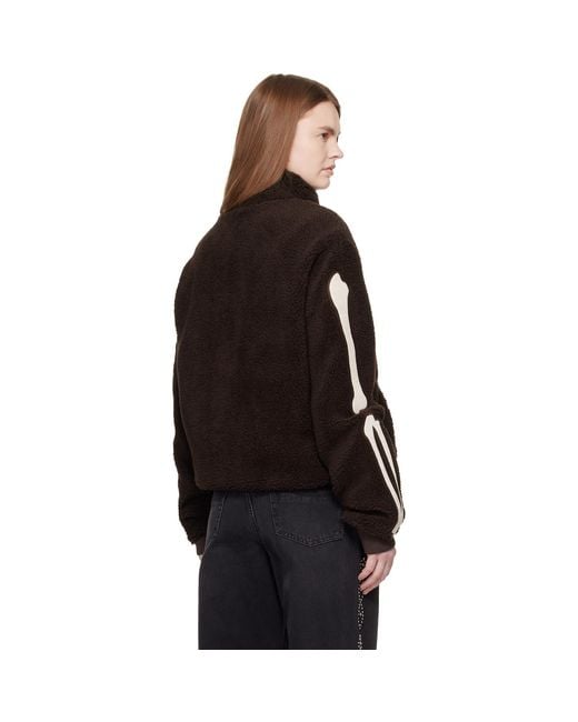 Amiri Black Bones Fleece Jacket