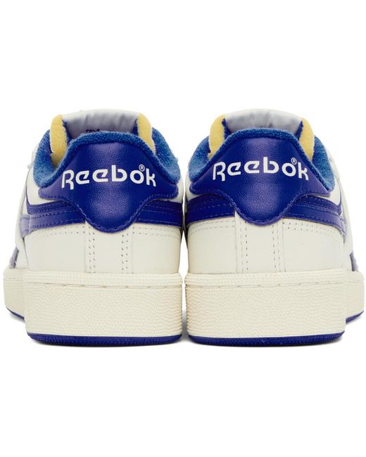 Reebok Black Off-white & Blue Club C Revenge Sneakers for men