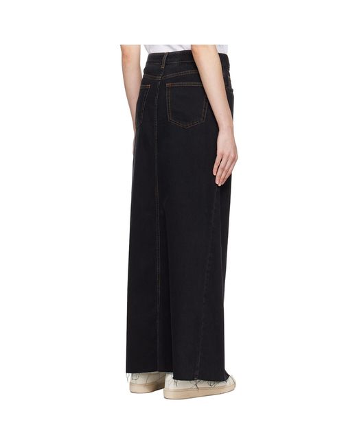 Ksubi Black Kara Denim Maxi Skirt