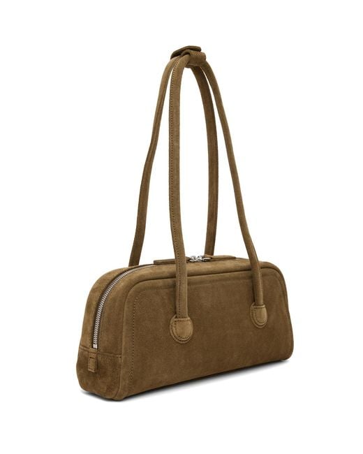 MARGE SHERWOOD Metallic Khaki Soft Boston Ew Bag